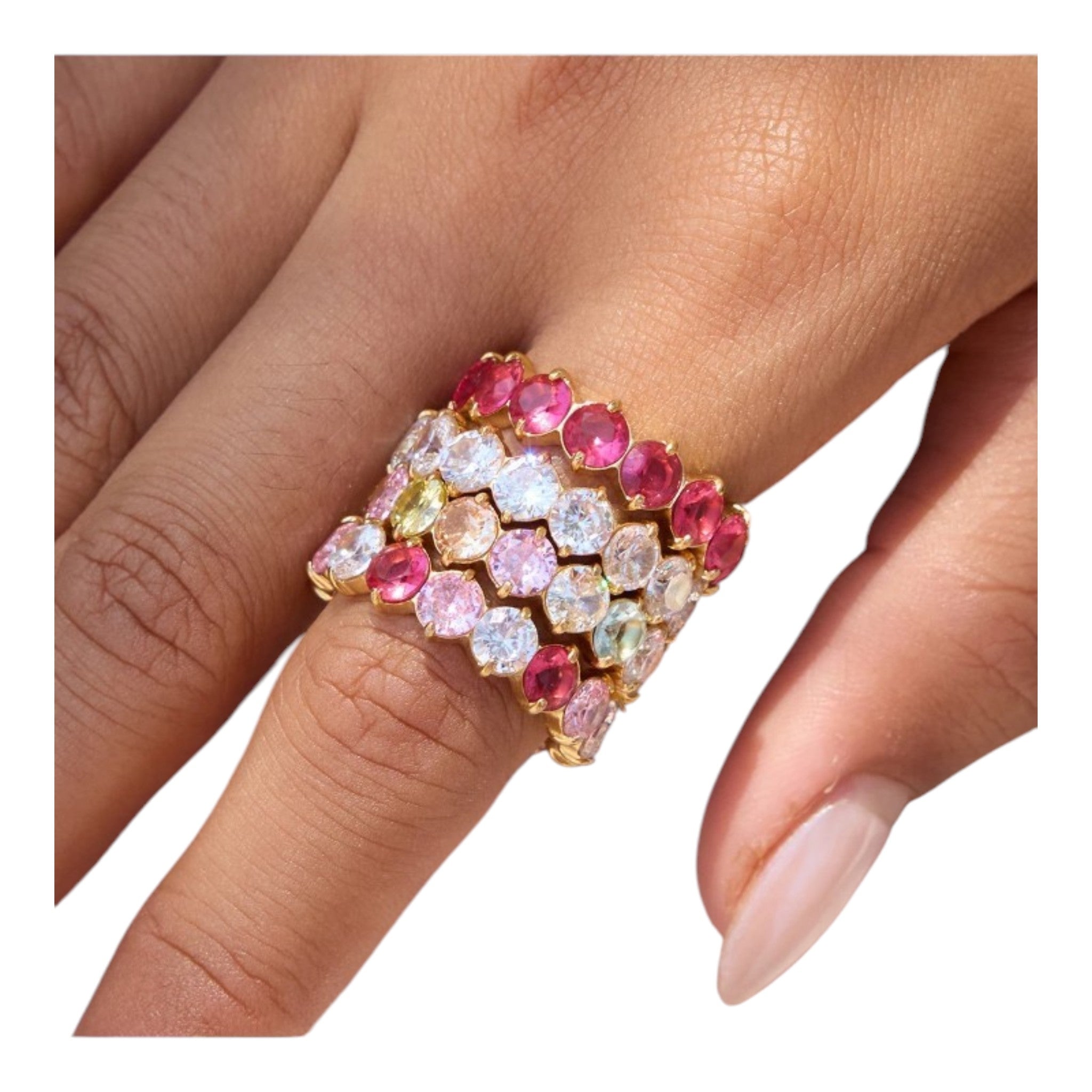 Bold Gem Rings